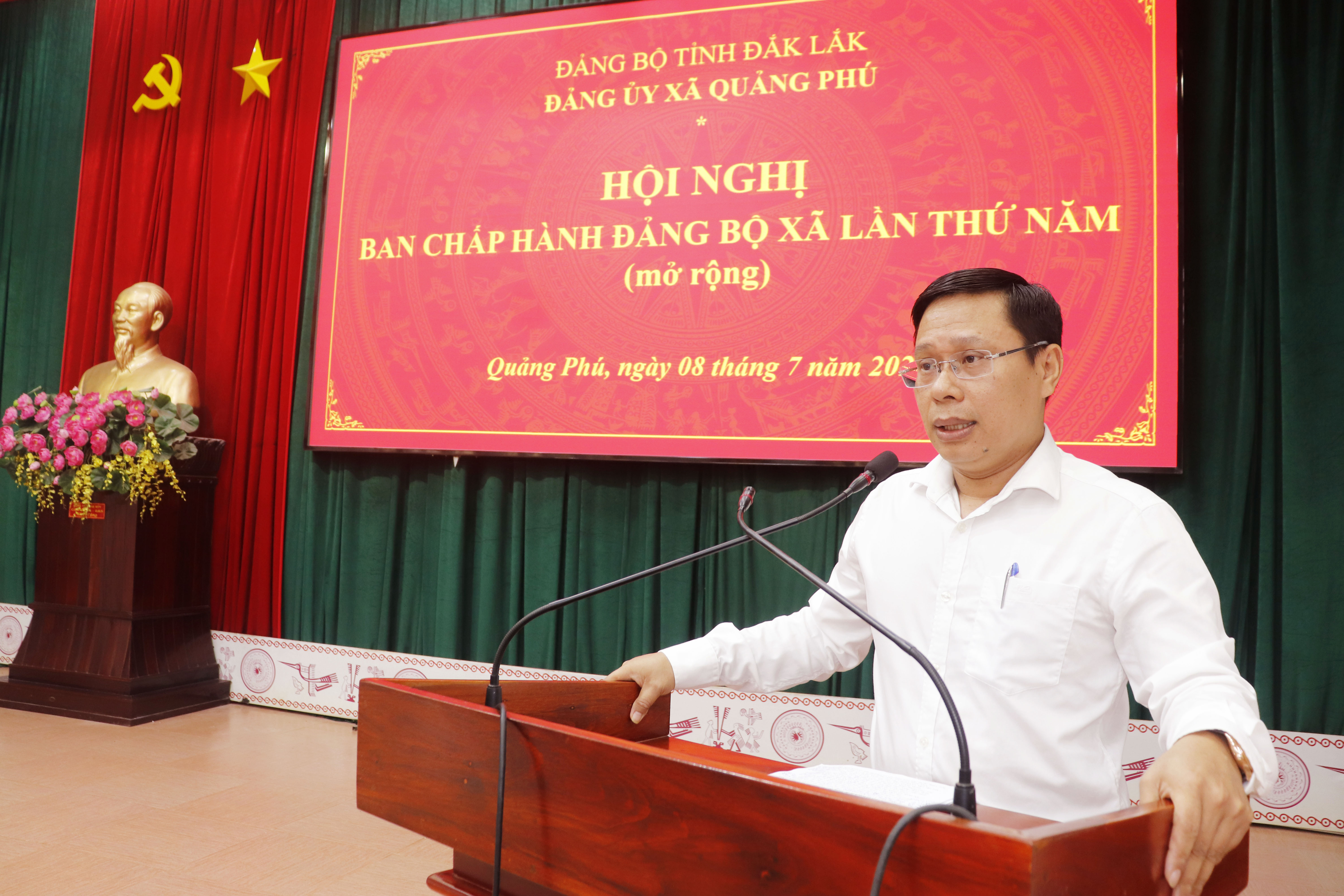 Đảng ủy xã Quảng Phú Hội nghị Ban Chấp hành Đảng bộ xã lần thứ 5 (mở rộng)