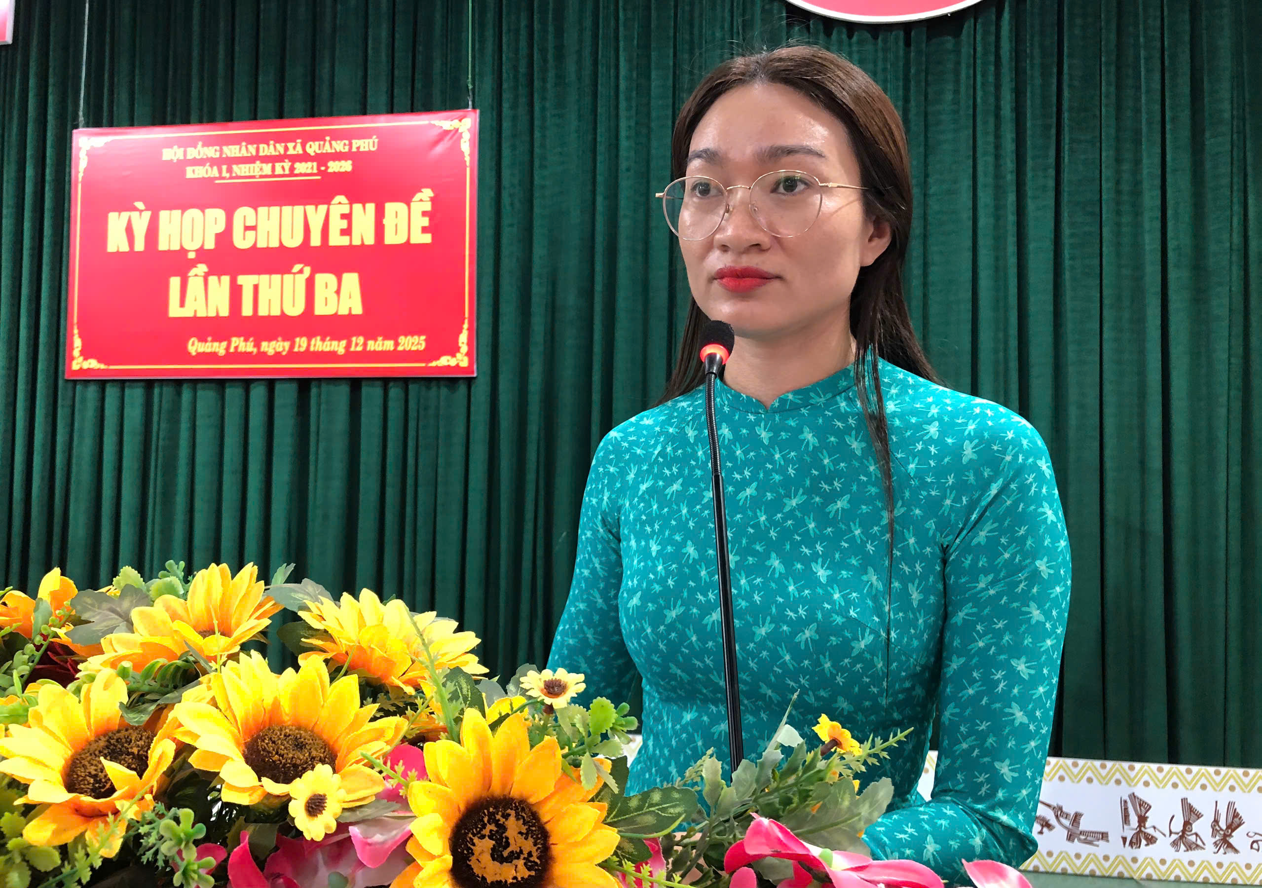 Kỳ họp chuyên đề lần thứ Ba, HĐND xã Quảng Phú khóa I, nhiệm kỳ 2021 – 2026