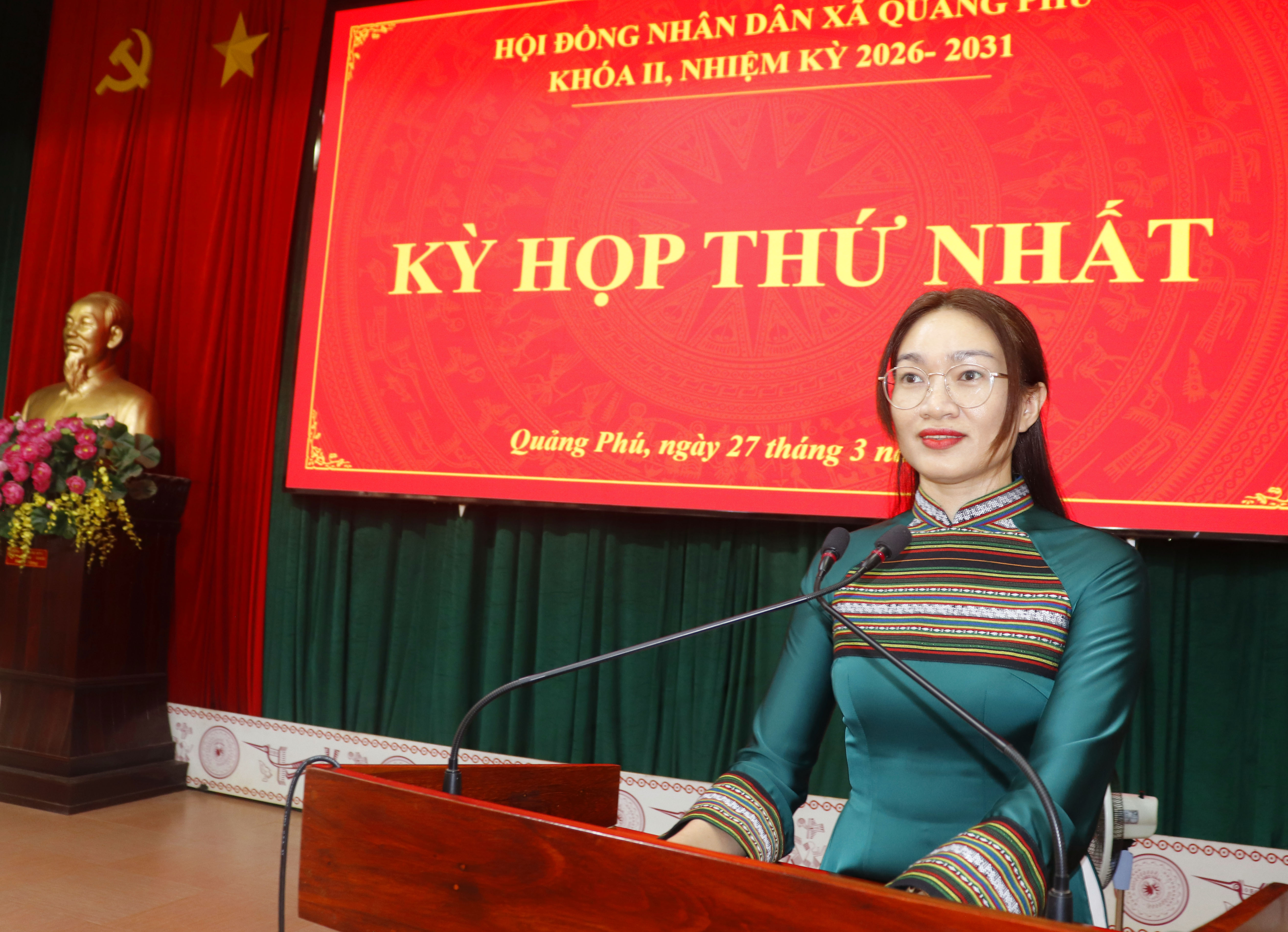 Kỳ họp thứ nhất, HĐND xã Quảng Phú khóa II, nhiệm kỳ 2026 – 2031, thành công tốt đẹp