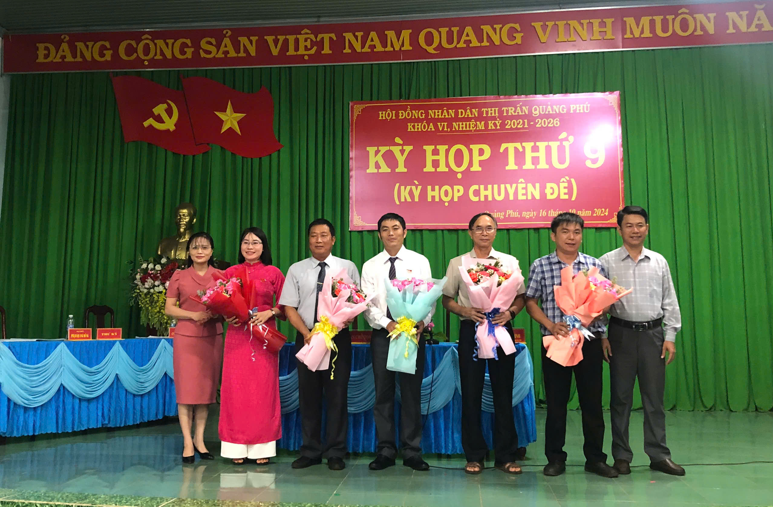 HỘI ĐỒNG NHÂN DÂN THỊ TRẤN QUẢNG PHÚ TỔ CHỨC KỲ HỌP THỨ 9 (KỲ HỌP CHUYÊN ĐỀ) KHÓA VI, NHIỆM KỲ 2021-2026
