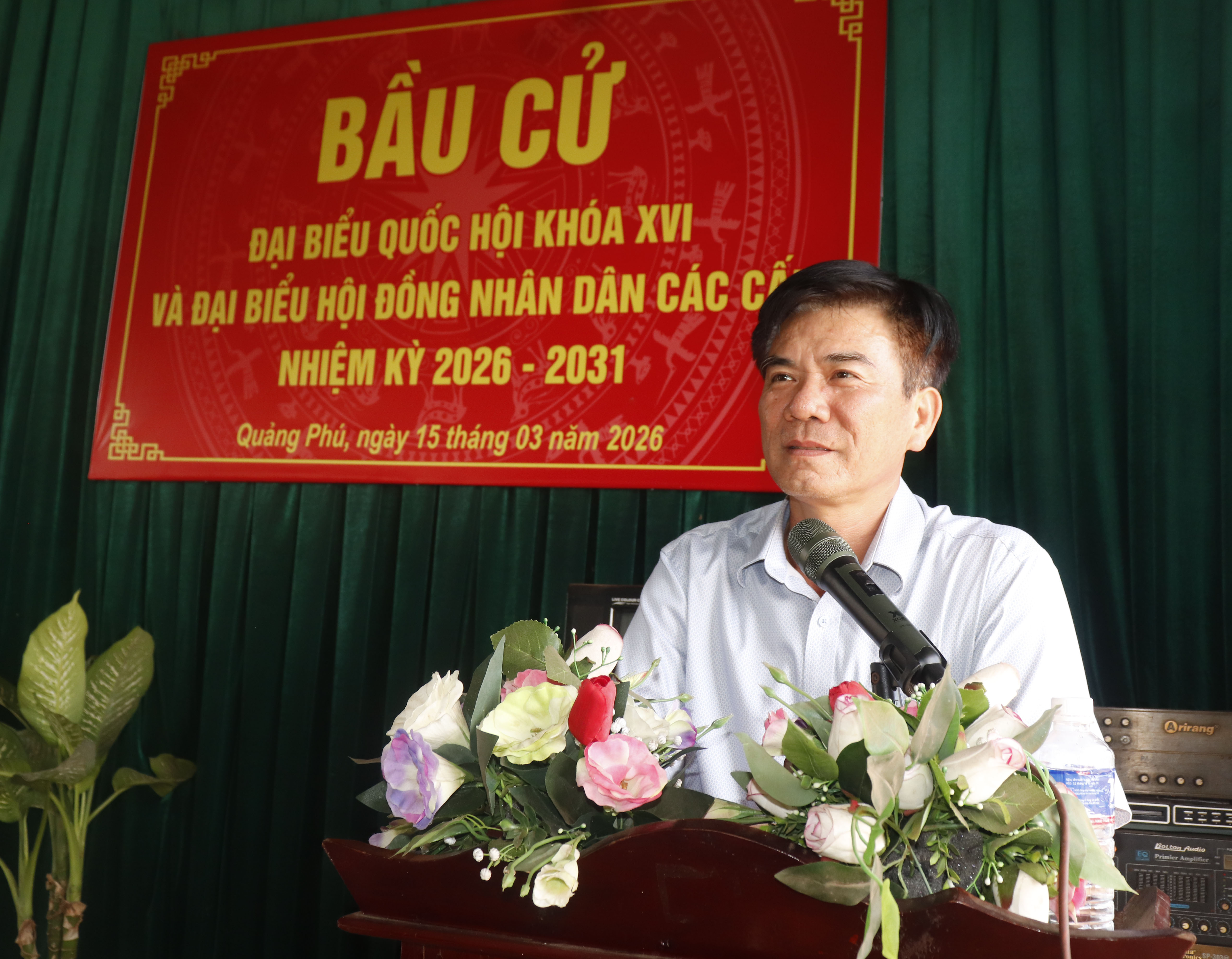 Xã Quảng Phú tổ chức hội nghị diễn tập bầu cử