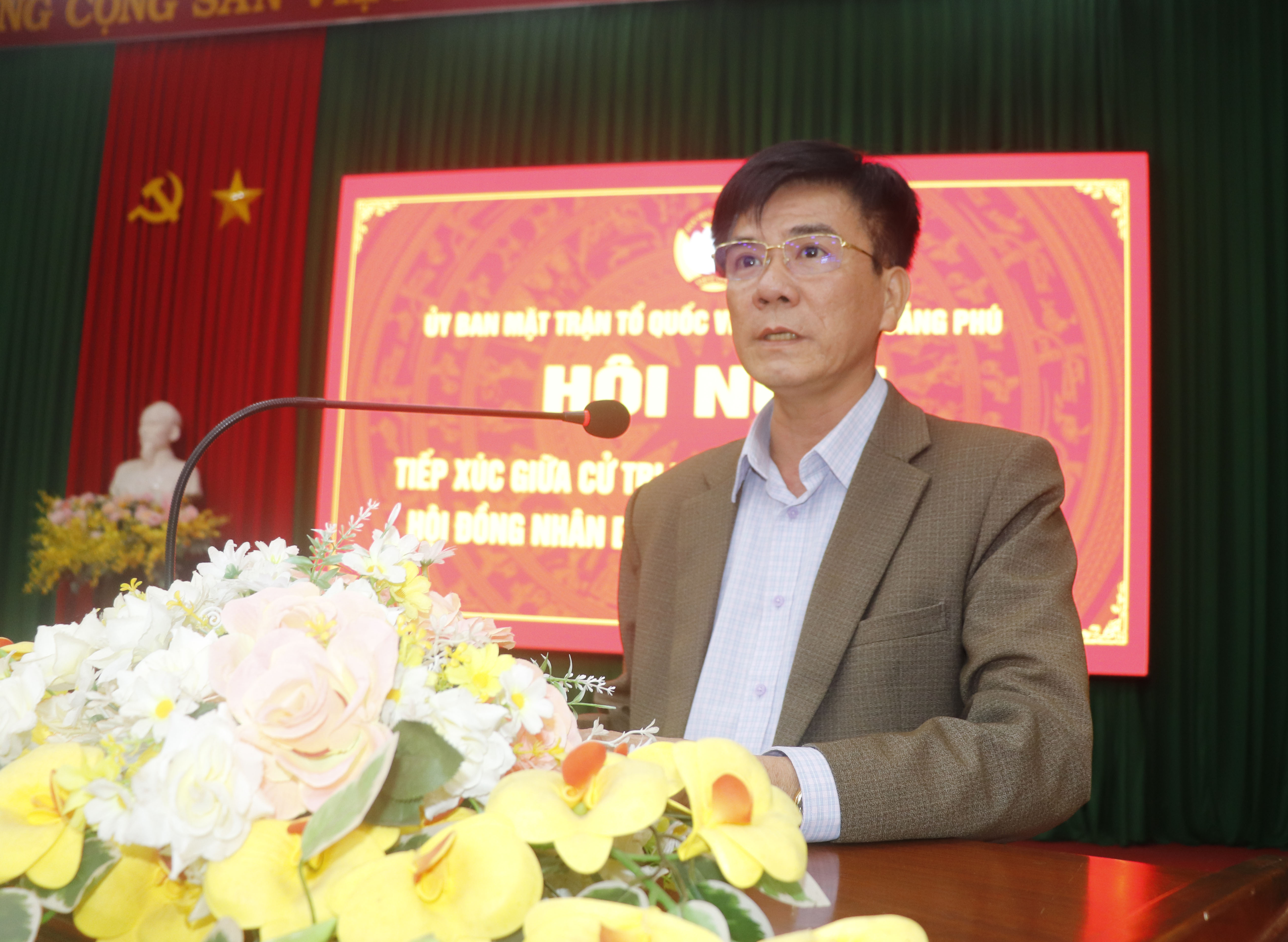 Hội nghị tiếp xúc cử tri, vận động bầu cử đối với những người ứng cử đại biểu HĐND xã Quảng Phú khóa II, nhiệm kỳ 2026-2031, tại đơn vị bầu cử số 01