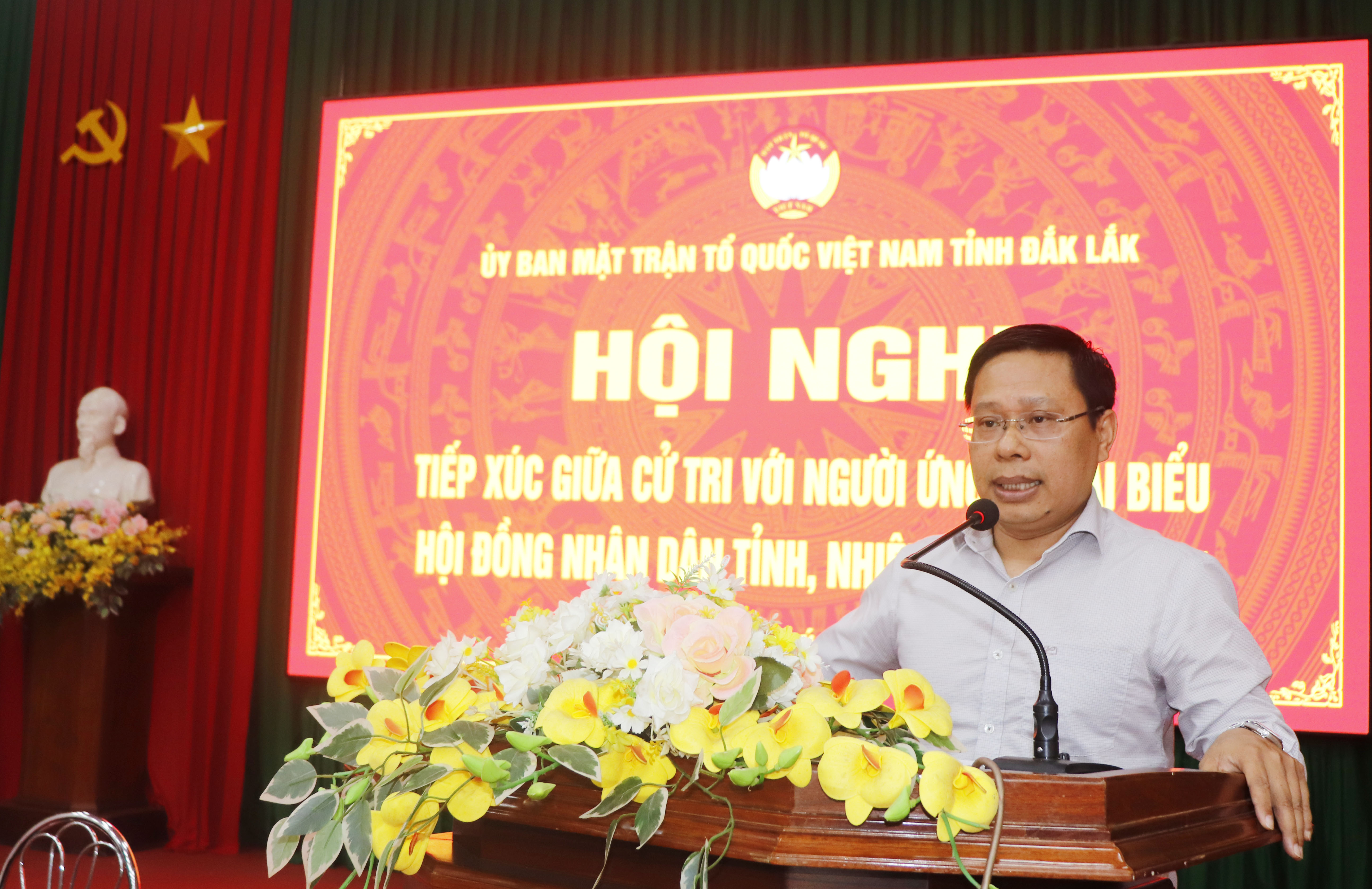 Các ứng cử viên đại biểu HĐND tỉnh tiếp xúc cử tri, vận động bầu cử tại đơn vị bầu cử số 25