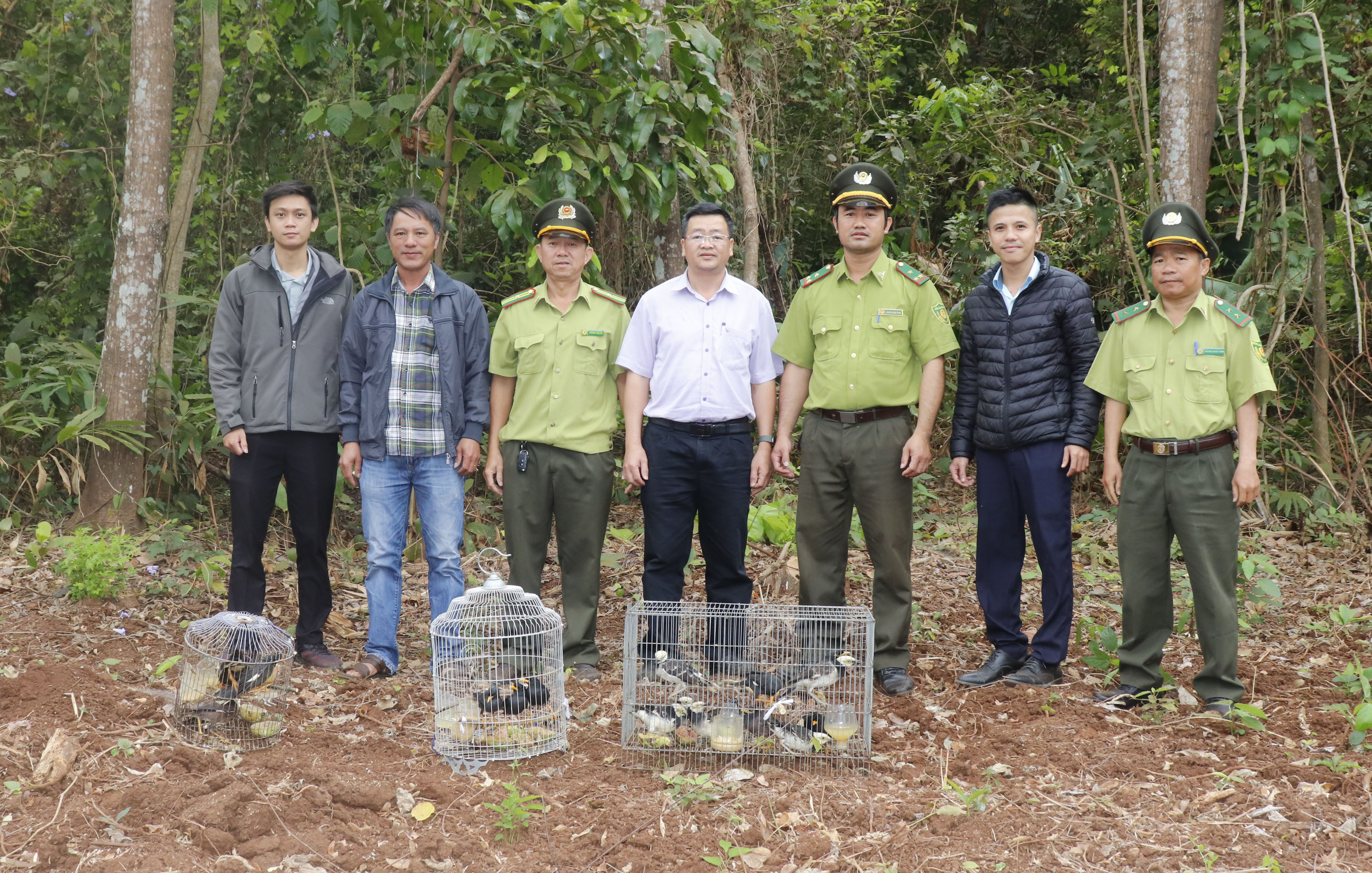 UBND xã Quảng Phú tổ chức thả 26 cá thể chim về môi trường tự nhiên