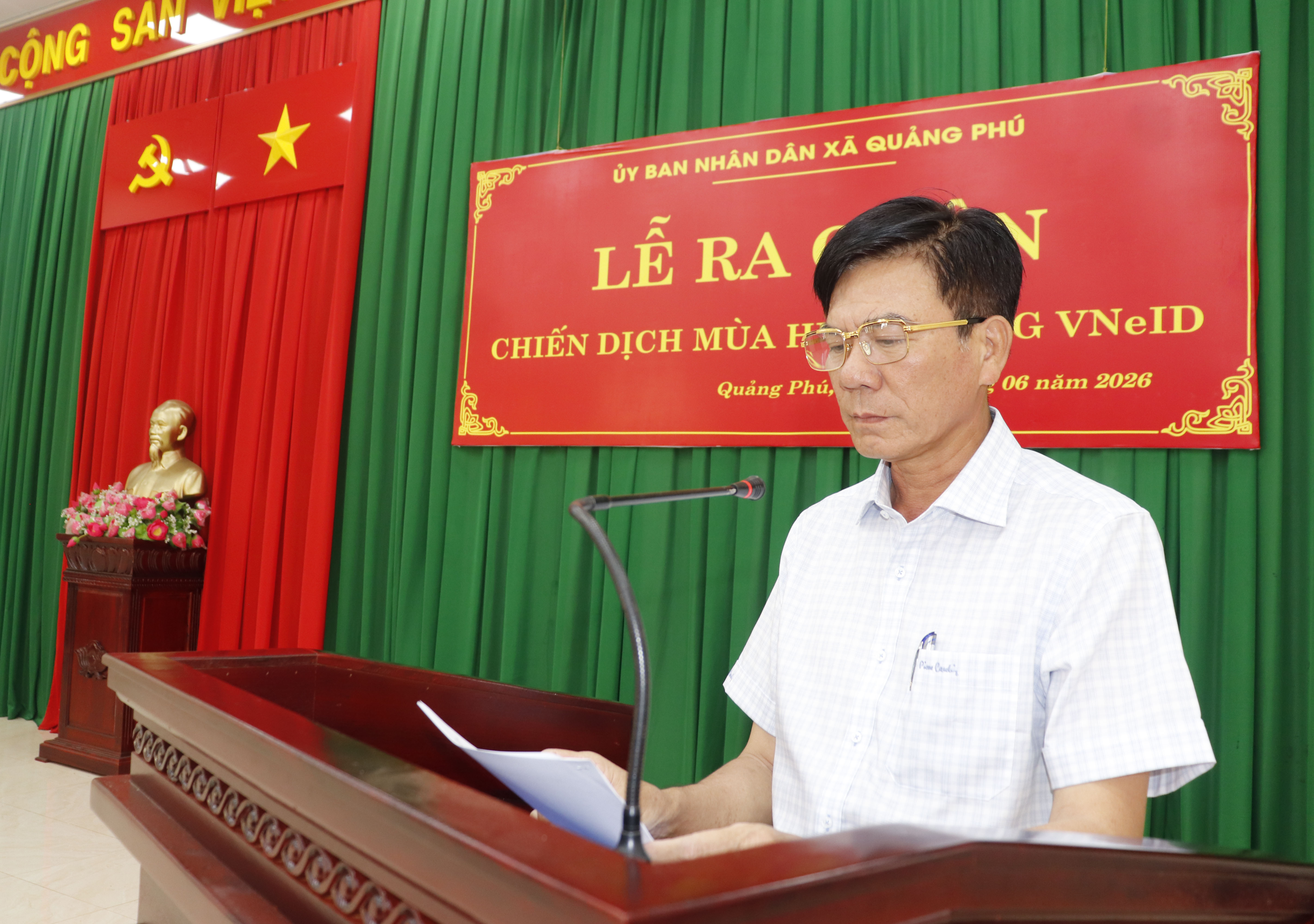 XÃ QUẢNG PHÚ PHÁT ĐỘNG “CHIẾN DỊCH MÙA HÈ SỐ CÙNG VNEID”, ĐỒNG HÀNH CÙNG NHÂN DÂN THỰC HIỆN ĐỀ ÁN 06